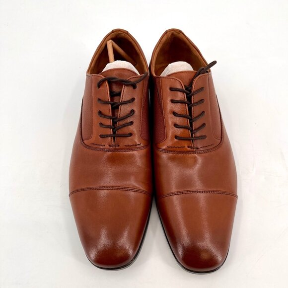Aldo Stan Oxford Dress Shoes Size 9.5 Tan Cap Toe Lace Up Leather Upper main image 14